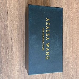 Azalea Wang Shoes with a clear strap around the ankle